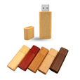 Wood USB rounded edge stick and cap